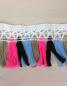 Preview: Quasten Borte - Boho - multicolor